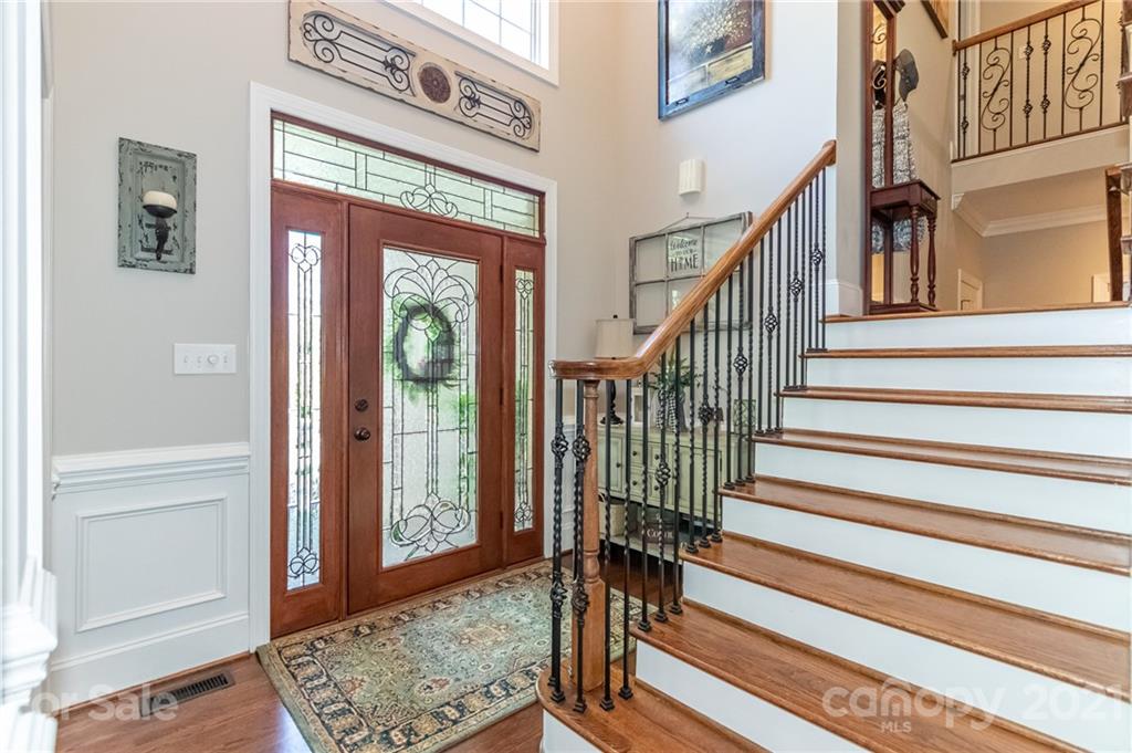 933 Ashford Way Fort Mill, SC 29708 - Photo 5 of 48 a view of entryway and hall with wooden floor