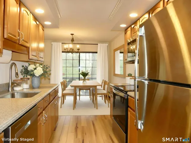 a view of a balcony with an outdoor space