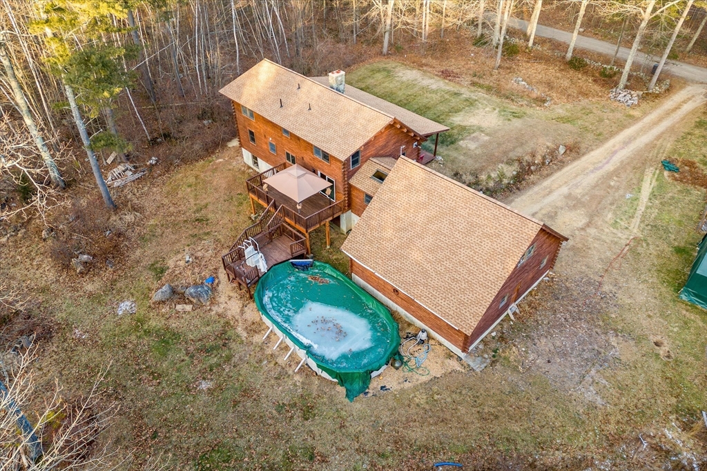 33 Mile Road Hubbardston, MA 01452 - Photo 5 of 42 an aerial view of a backyard