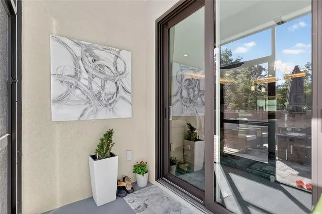 a view of a entryway