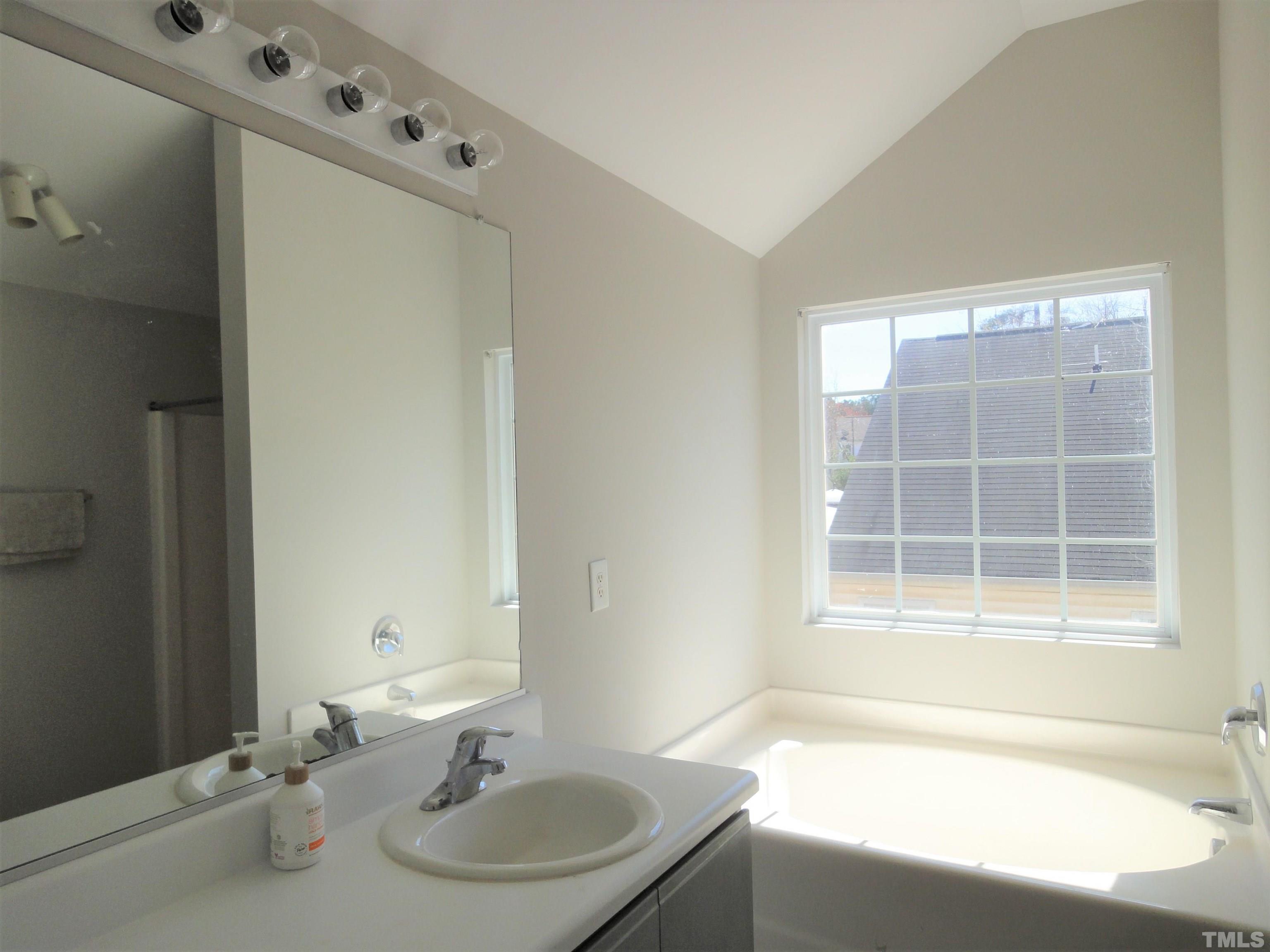 3615 Cyrus Street Raleigh, NC 27610 - Photo 18 of 36 a bathroom with a bathtub and a sink
