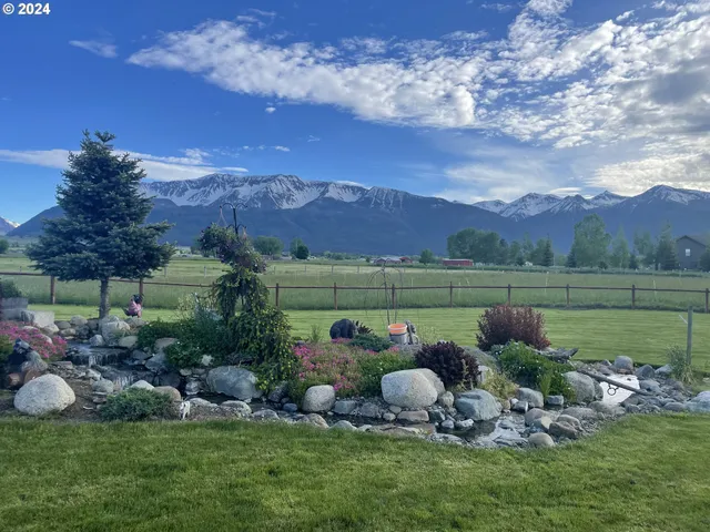 a view of lake and mountain