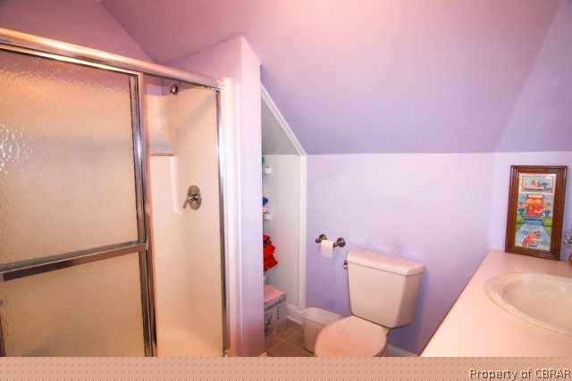 271 Burnt Wharf Road Lancaster, VA 22503 - Photo 18 of 35 a bathroom with a shower and a toilet