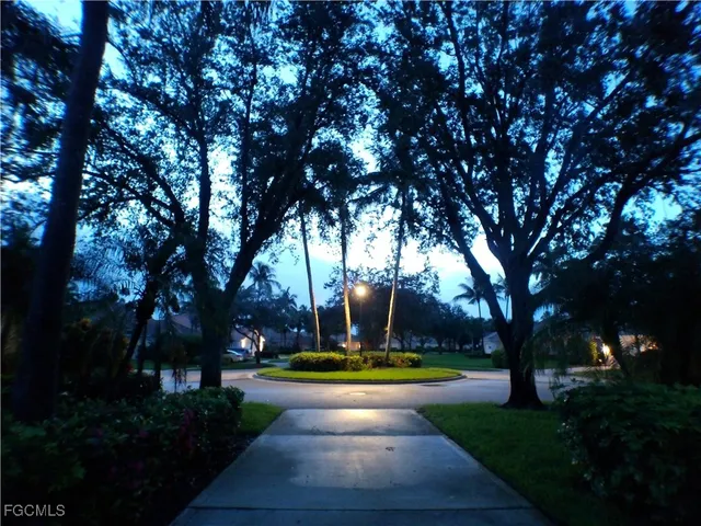 a view of a lake with houses