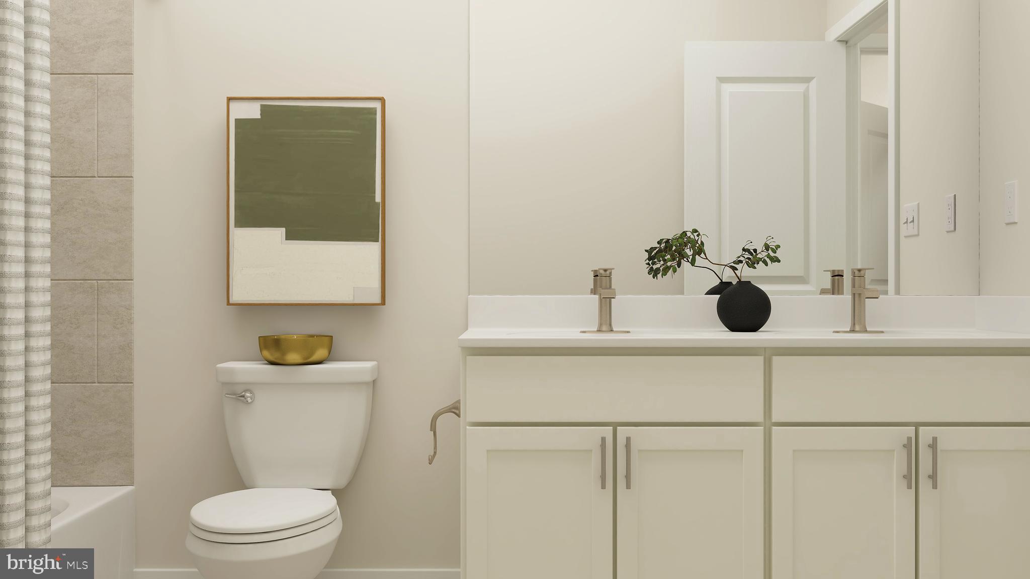 6611 Greenleigh Avenue Middle River, MD 21220 - Photo 15 of 39 a bathroom with a sink a toilet and mirror