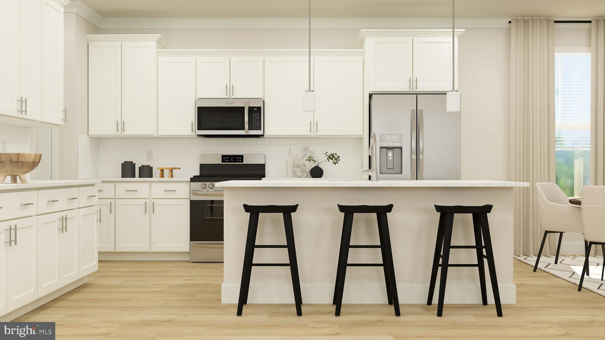 6611 Greenleigh Avenue Middle River, MD 21220 - Photo 8 of 39 a kitchen with white cabinets and sink
