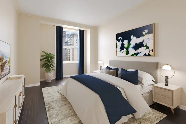 a view of a building with glass door