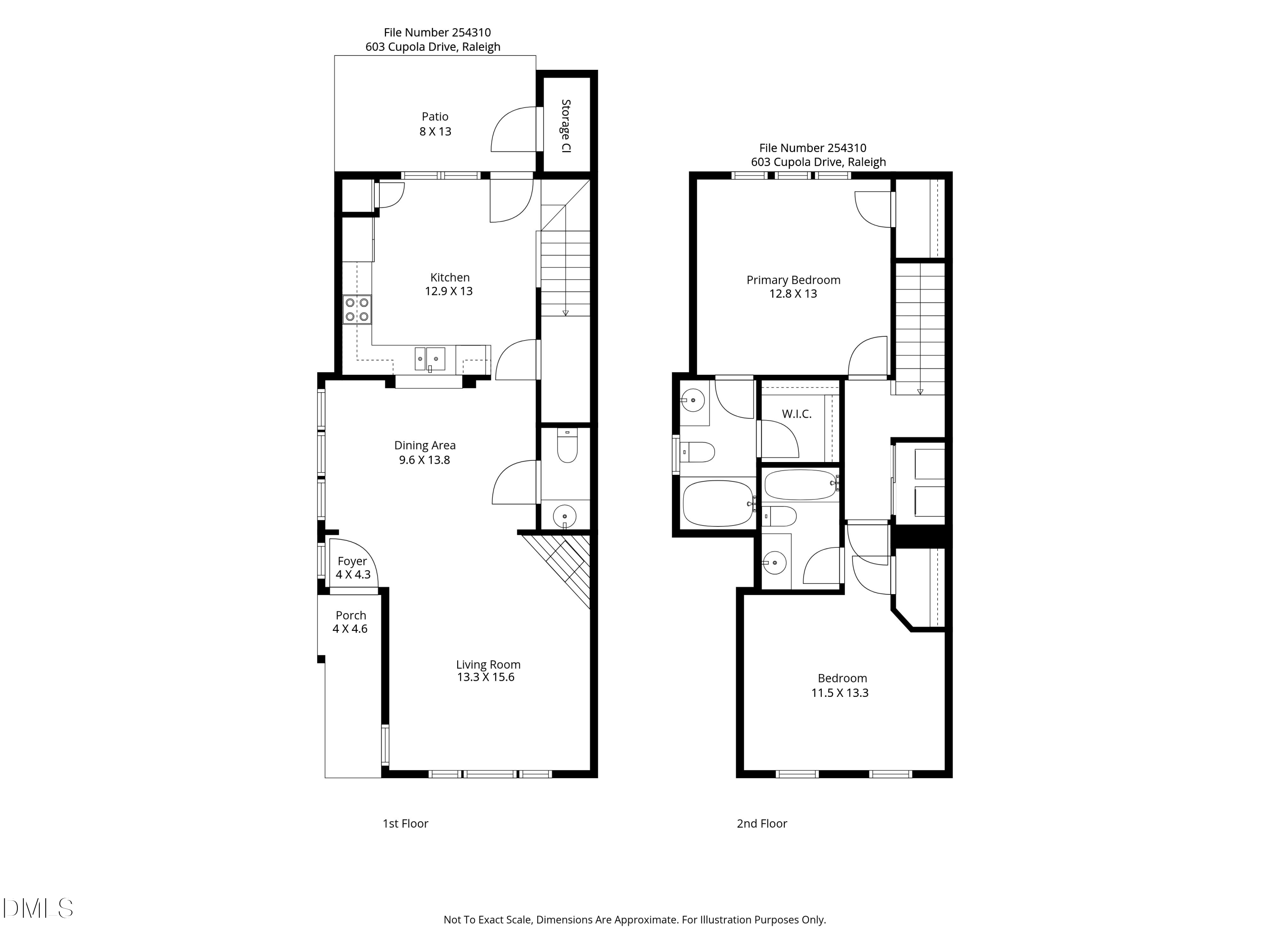 603 Cupola Drive Raleigh, NC 27603 - Photo 32 of 32 a picture of a floor plan