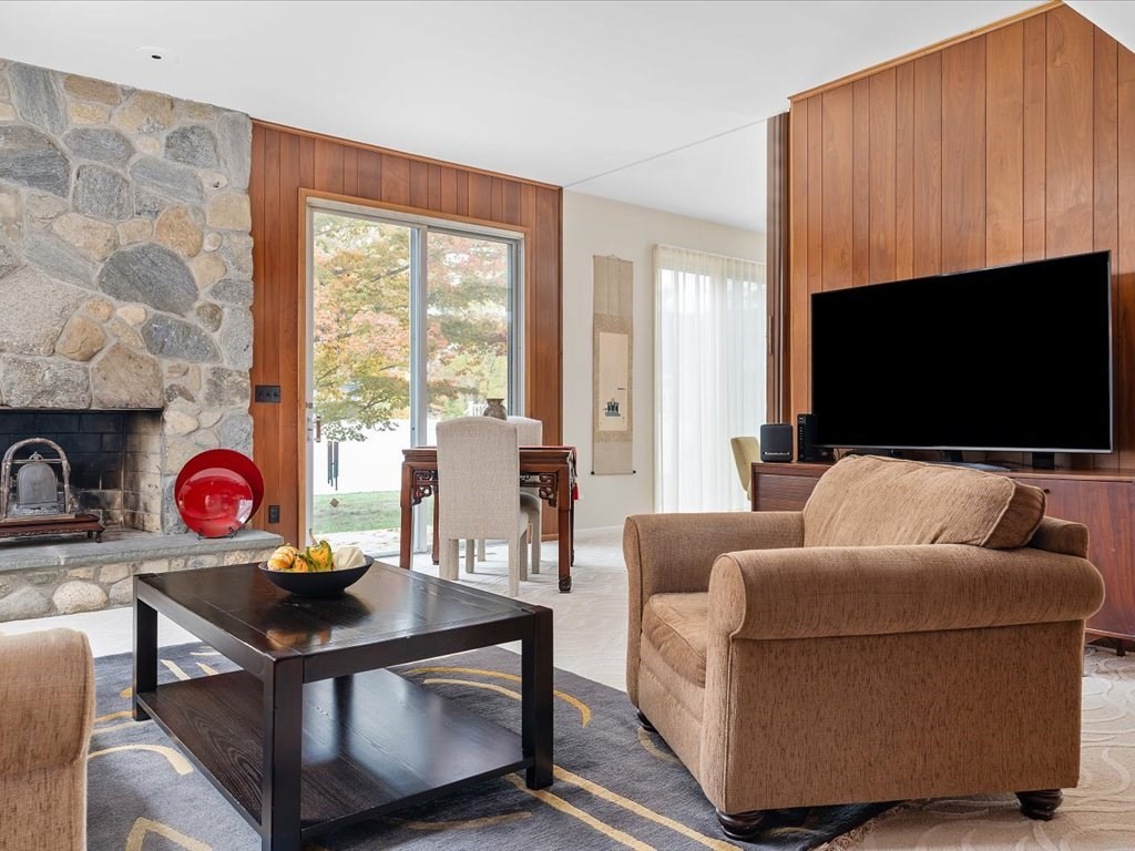 447 Albany Street Fall River, MA 02720 - Photo 16 of 33 a living room with furniture and a flat screen tv