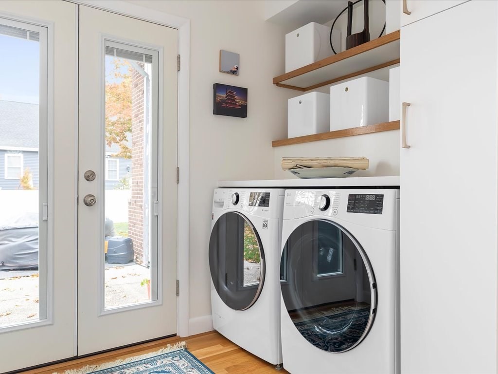 447 Albany Street Fall River, MA 02720 - Photo 25 of 33 a utility room with dryer and washer