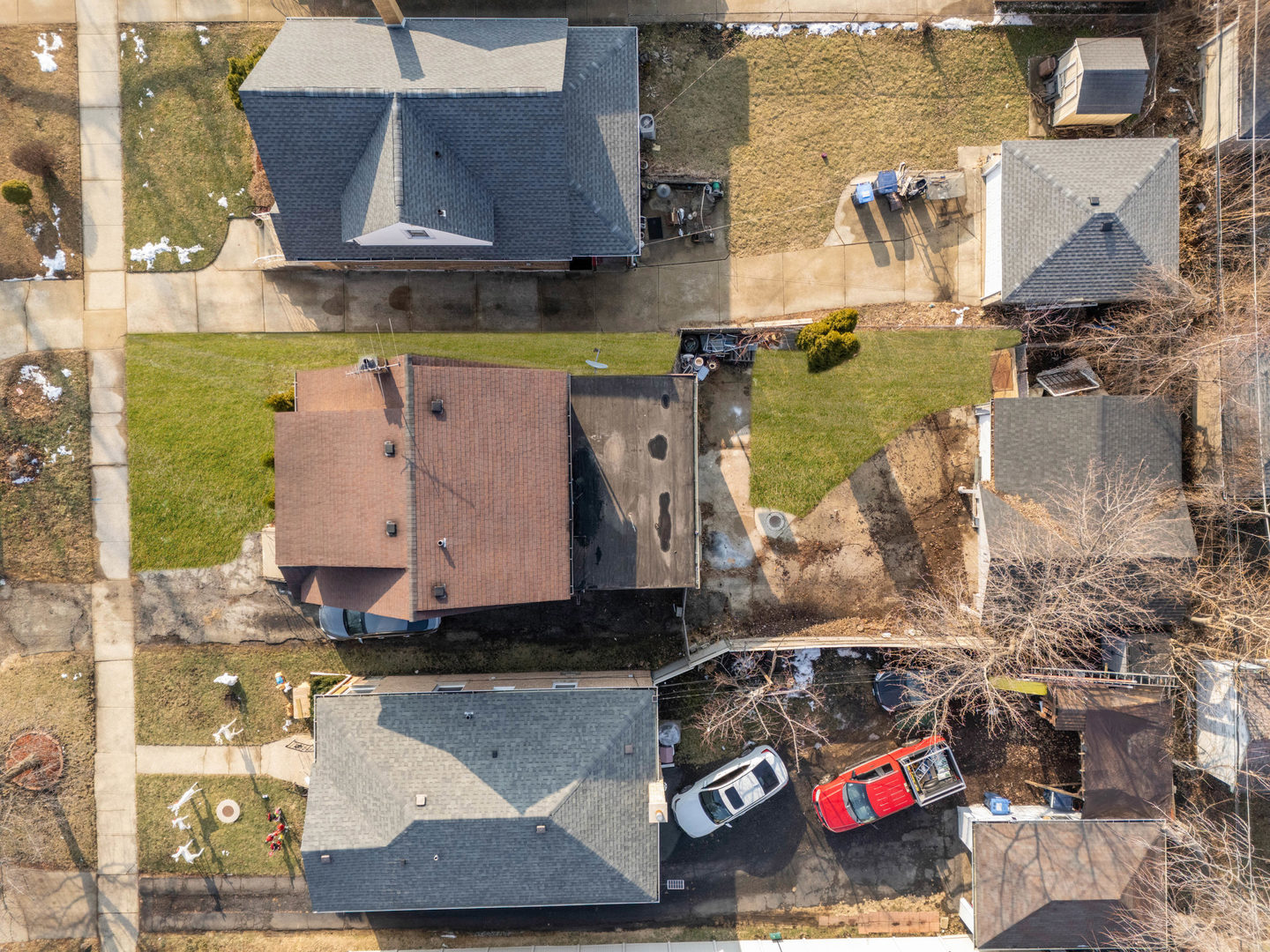 1908 South 23rd Avenue Maywood, IL 60153 - Photo 34 of 37 an aerial view of a house with a yard