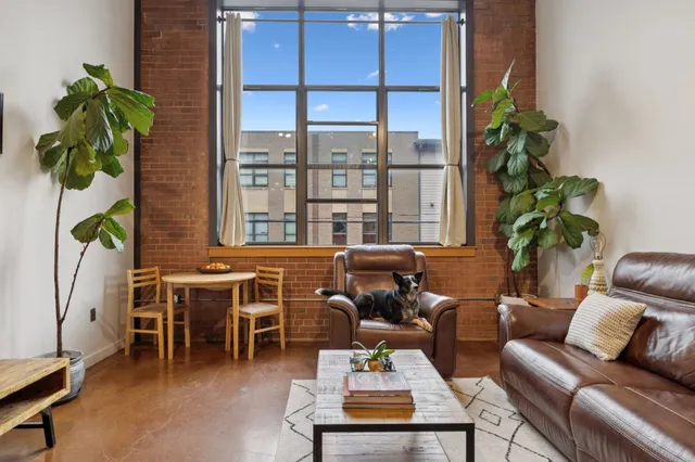 a living room filled with furniture