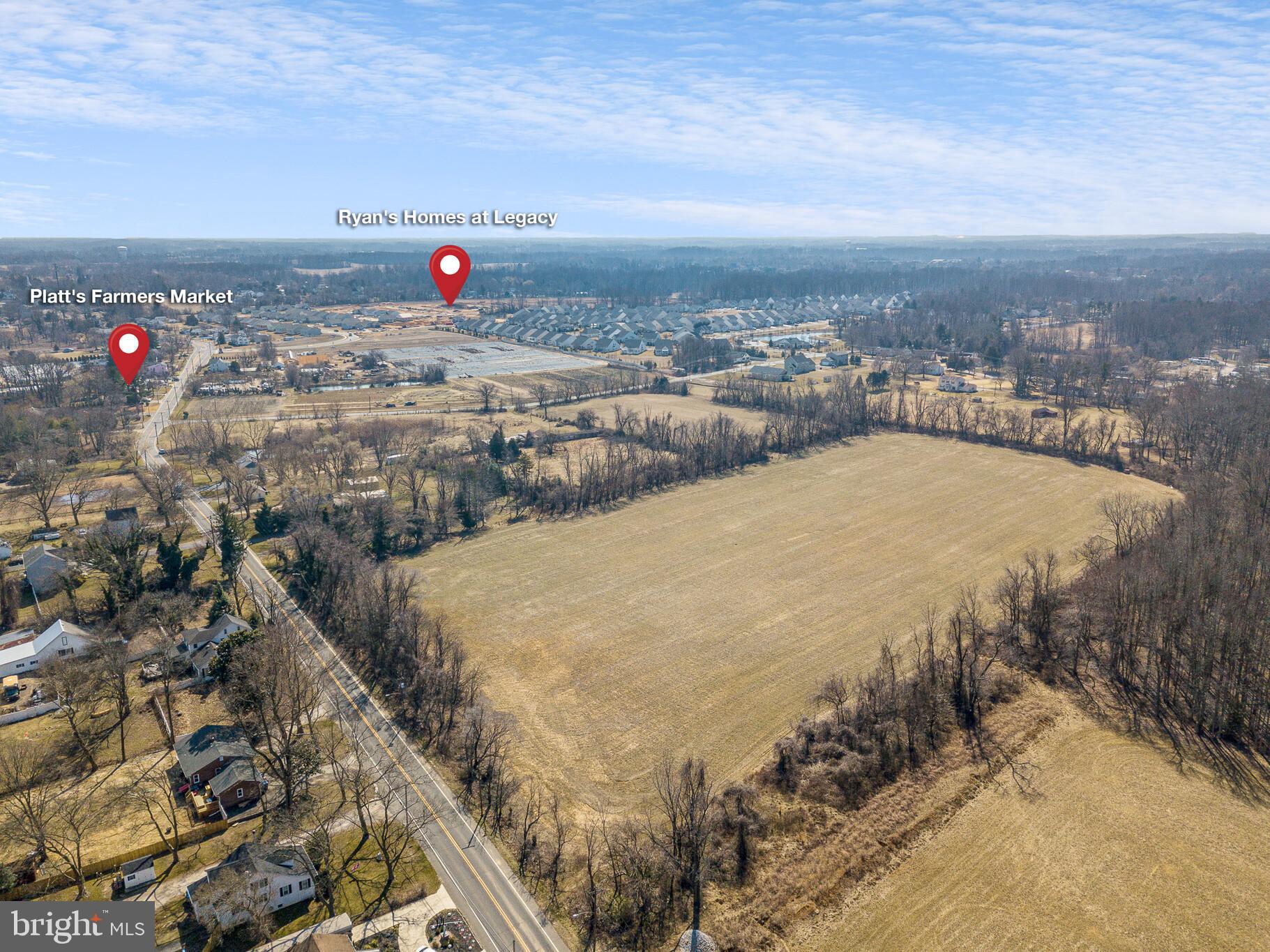 aerial view from the west