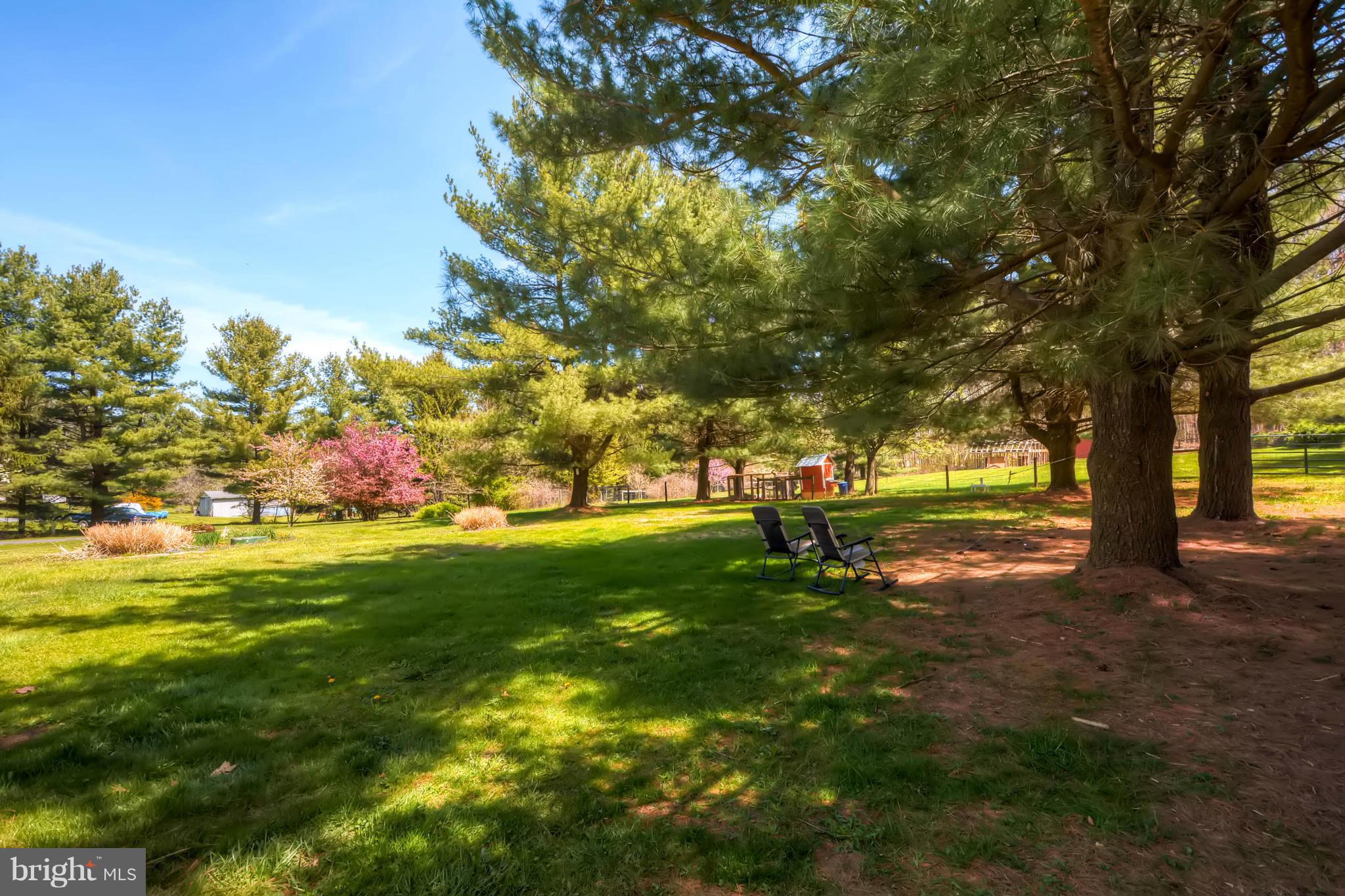 3849 Bay Road Street, MD 21154 - Photo 26 of 30 Rear Yard Overlooking Horse Pasture/Chicken Coop