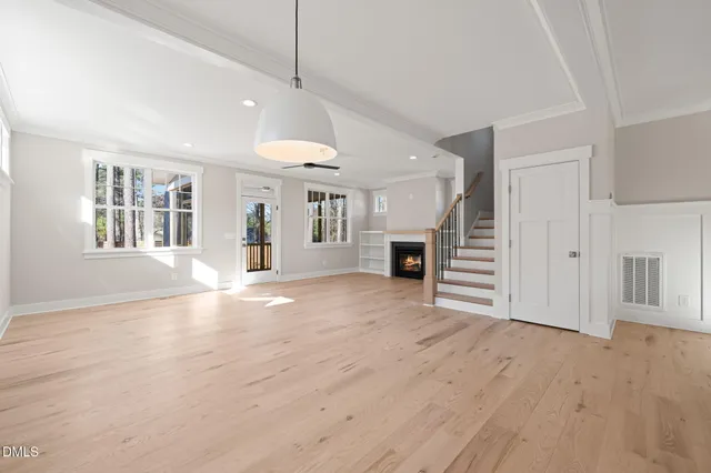 wooden floor in an empty room
