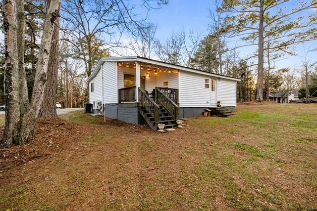 a view of a entryway door front of house