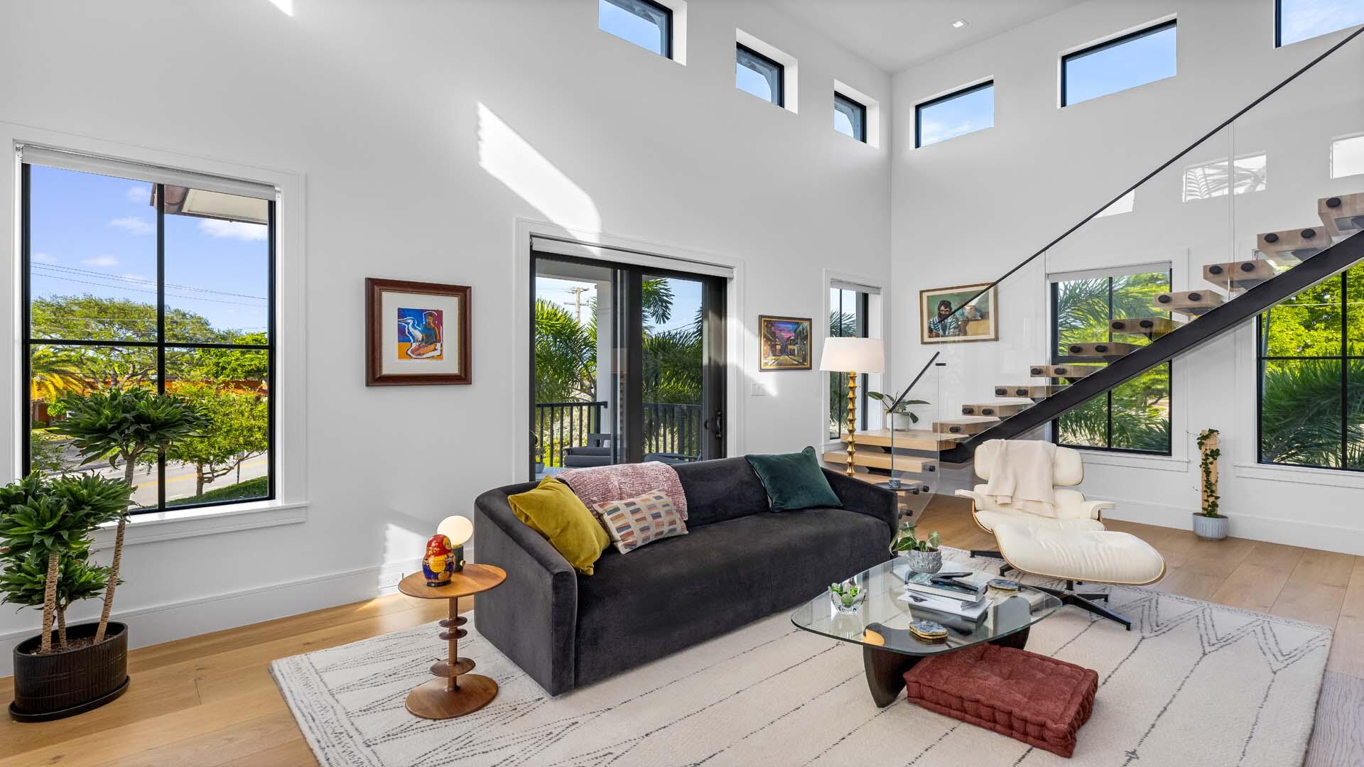 230 George Bush Boulevard Delray Beach, FL 33444 - Photo 20 of 51 a living room with furniture and a large window
