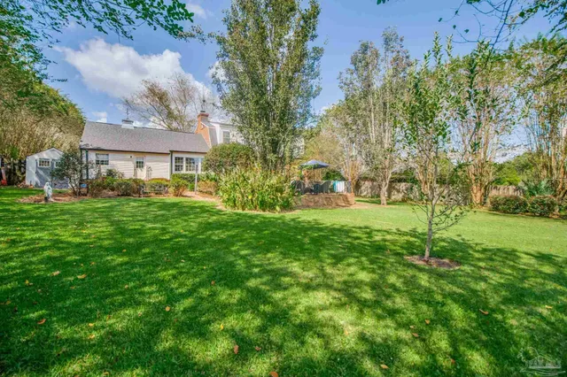 a view of a house with a patio