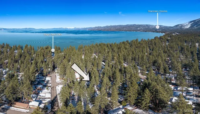 a view of lake and mountain