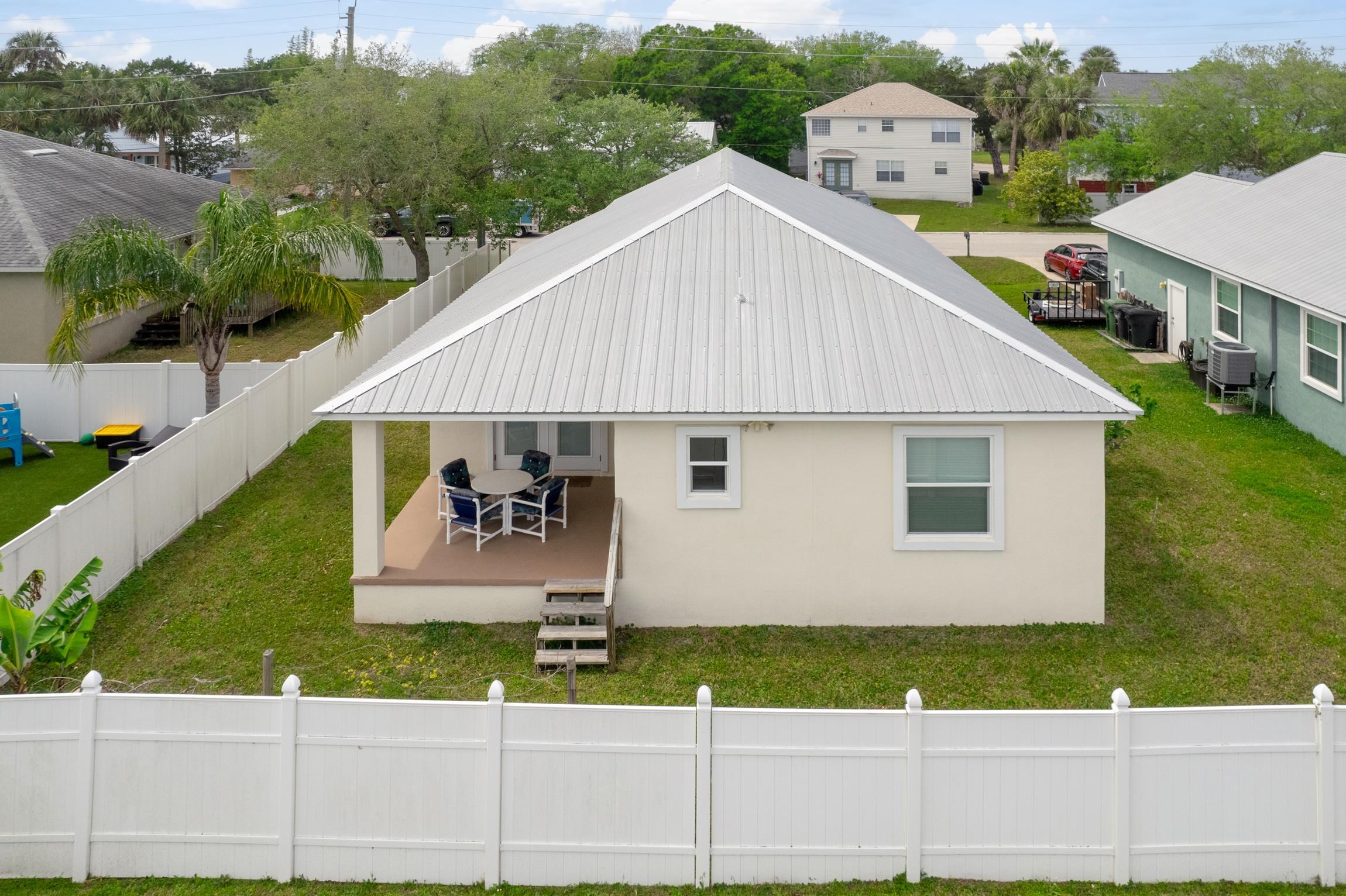 32 Comares Avenue St. Augustine, FL 32080 - Photo 34 of 43 a aerial view of a house next to a yard