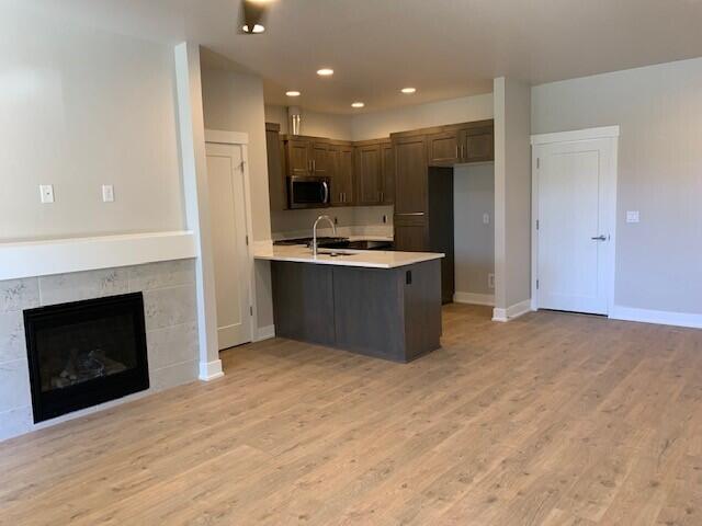 Subject property. Greatroom with gas fireplace