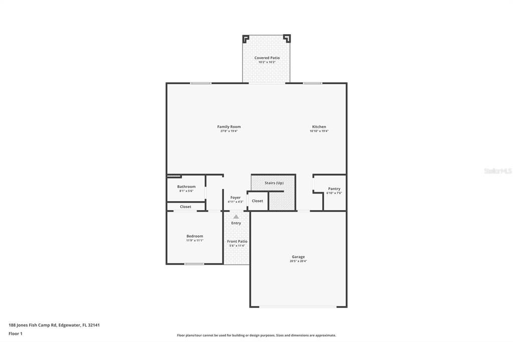 188 Jones Fish Camp Road Edgewater, FL 32141 - Photo 33 of 34 a picture of a floor plan