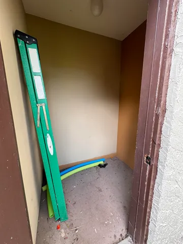 a view of an front door