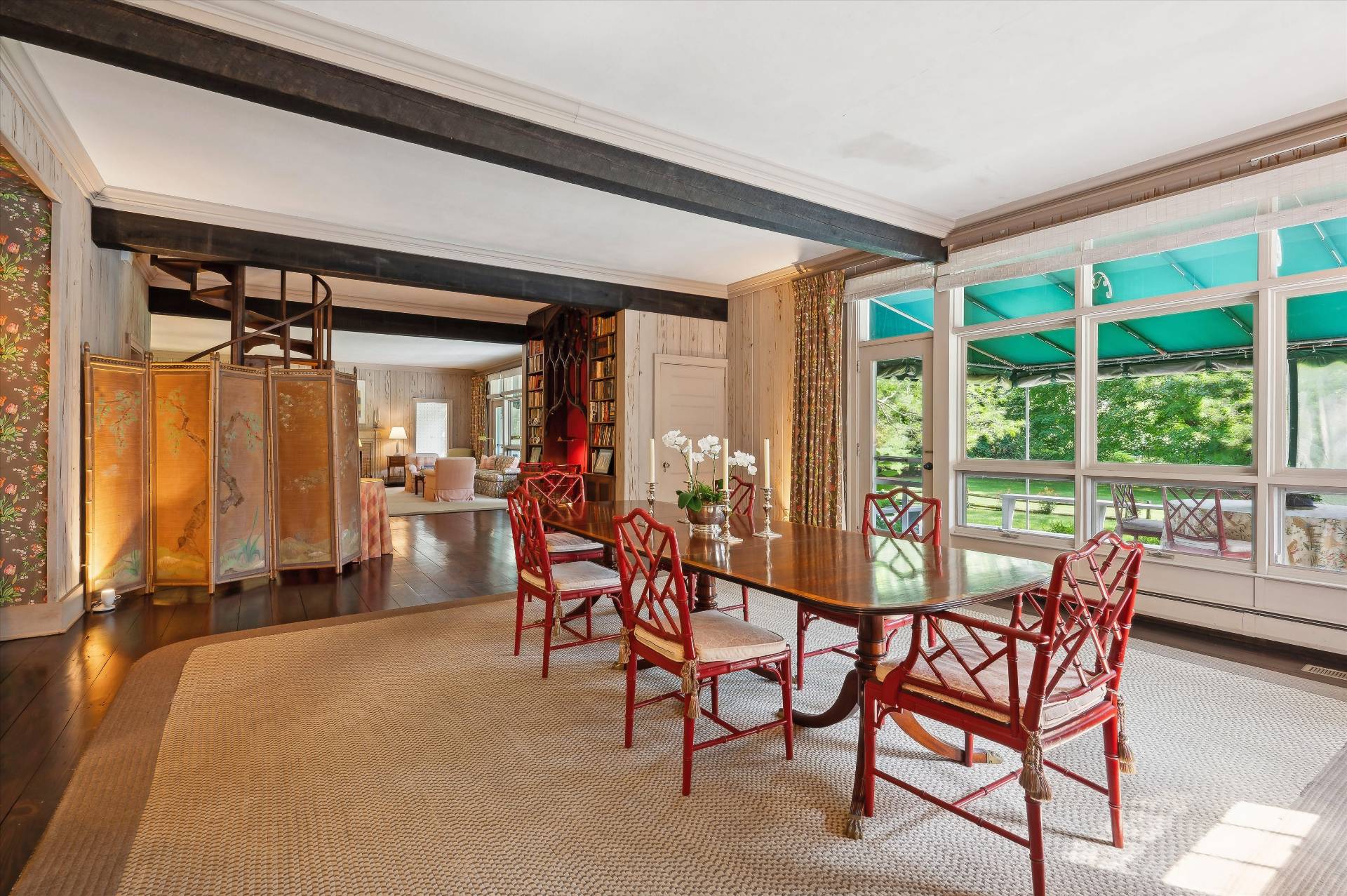 32 Ox Pasture Road Southampton, NY 11968 - Photo 15 of 25 a dining room with furniture and a window