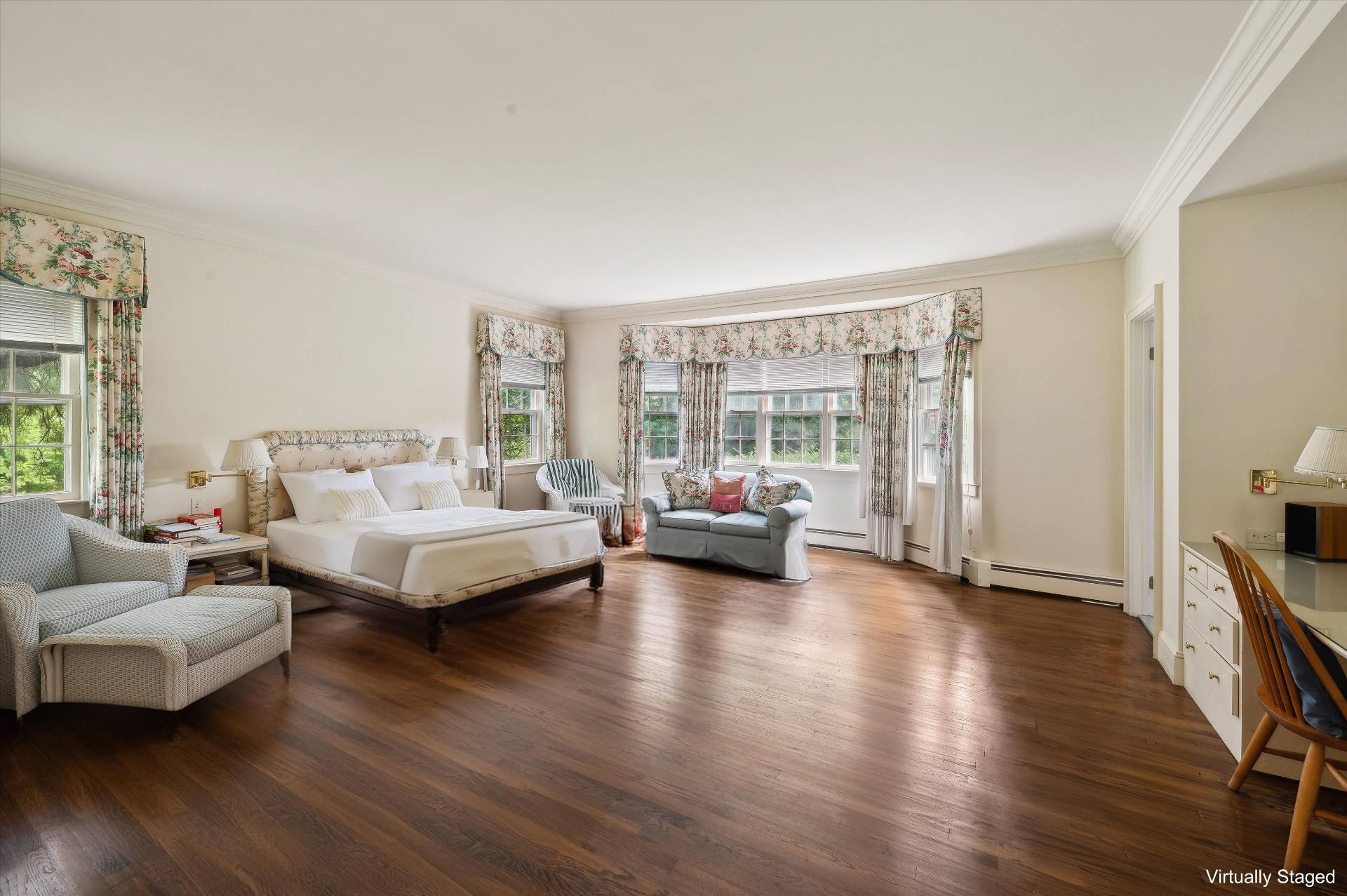 32 Ox Pasture Road Southampton, NY 11968 - Photo 17 of 25 a bedroom with furniture and a wooden floor