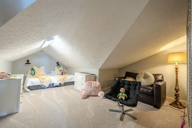 a view of balcony with wooden floor