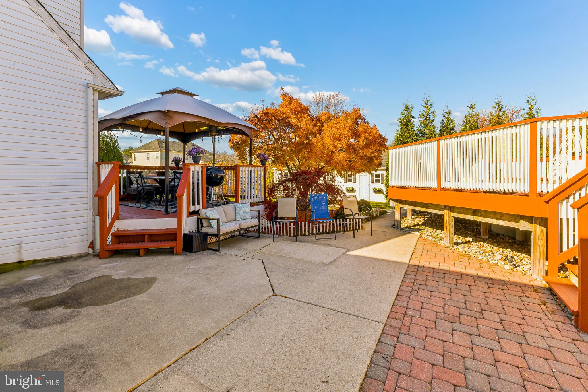 224 Hurffville Grenloch Road Sewell, NJ 08080 - Photo 23 of 23 a view of a patio with a table and chairs