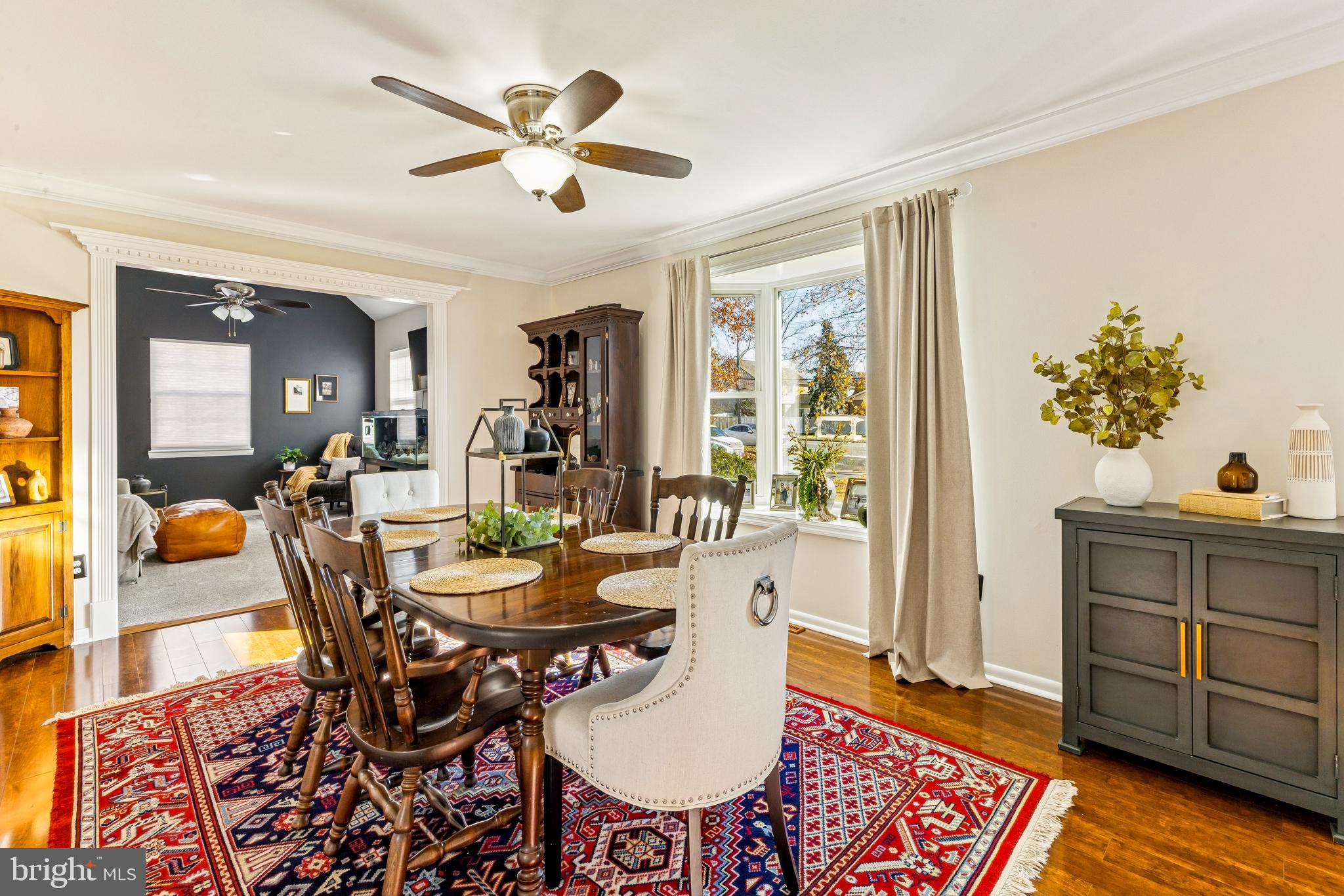 224 Hurffville Grenloch Road Sewell, NJ 08080 - Photo 6 of 23 a view of a dining room with furniture window and wooden floor