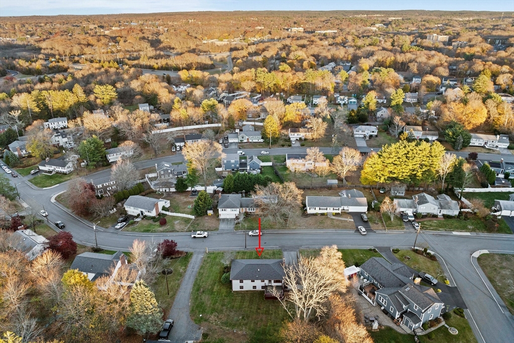 59 Windsor Road Weymouth, MA 02190 - Photo 36 of 39 an aerial view of a city with lots of residential buildings