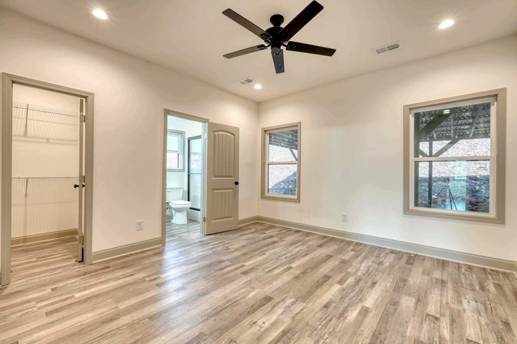 63 Nottaway Road Young Harris, GA 30582 - Photo 19 of 35 a view of empty room with wooden floor and fan