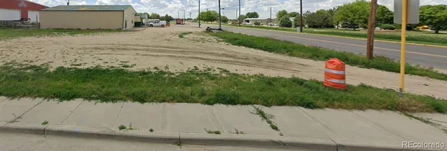 a view of a green yard