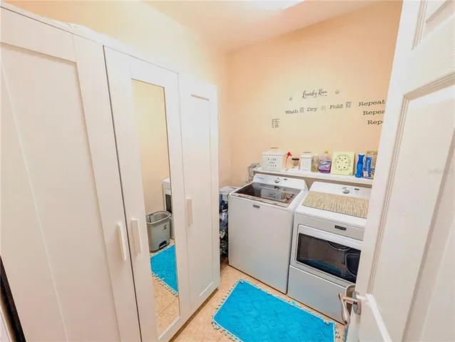 a room with storage and utility