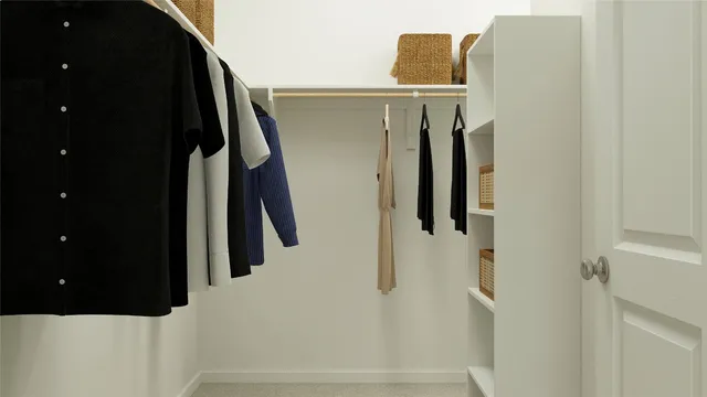 a view of walk in closet