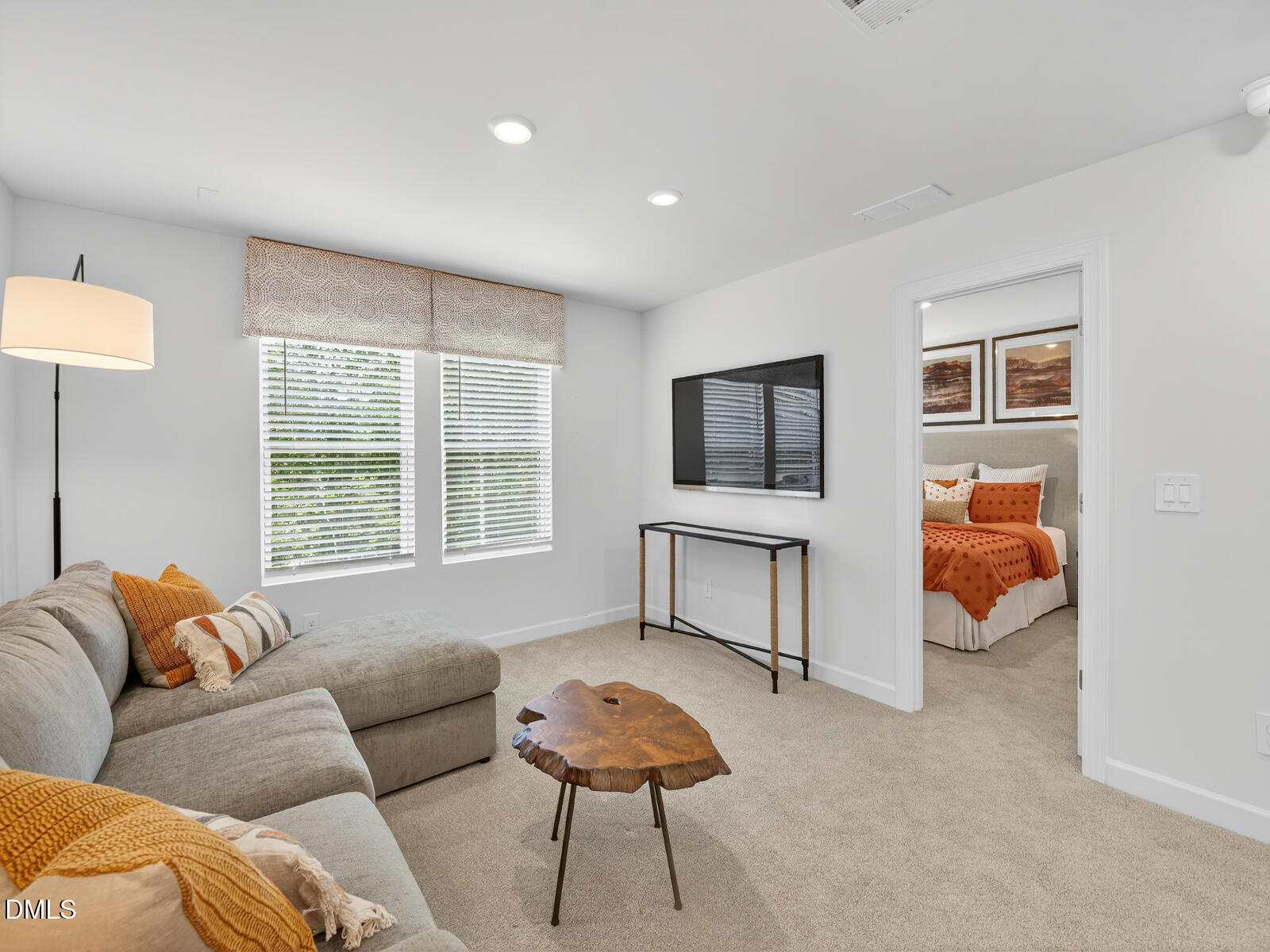 62 Thistle Patch Place Angier, NC 27501 - Photo 12 of 22 a living room with furniture and a flat screen tv