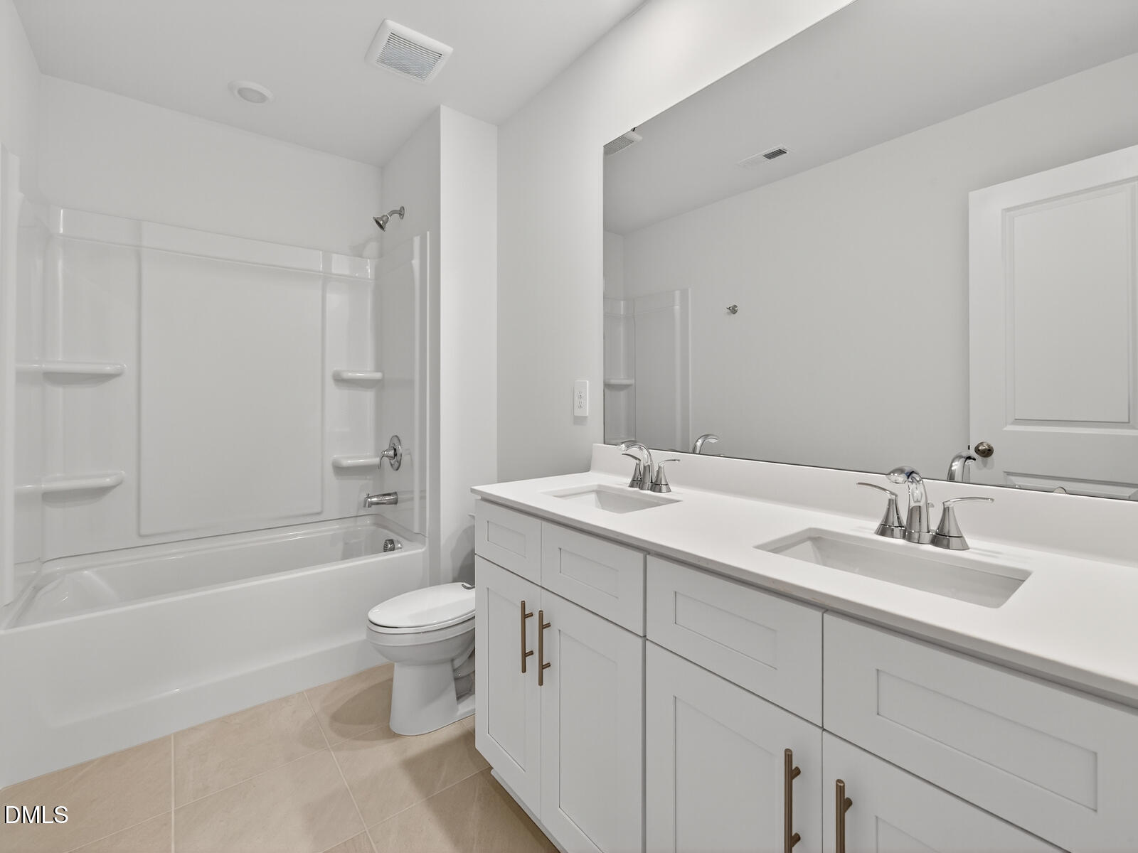 62 Thistle Patch Place Angier, NC 27501 - Photo 14 of 22 a bathroom with a double vanity sink toilet and shower