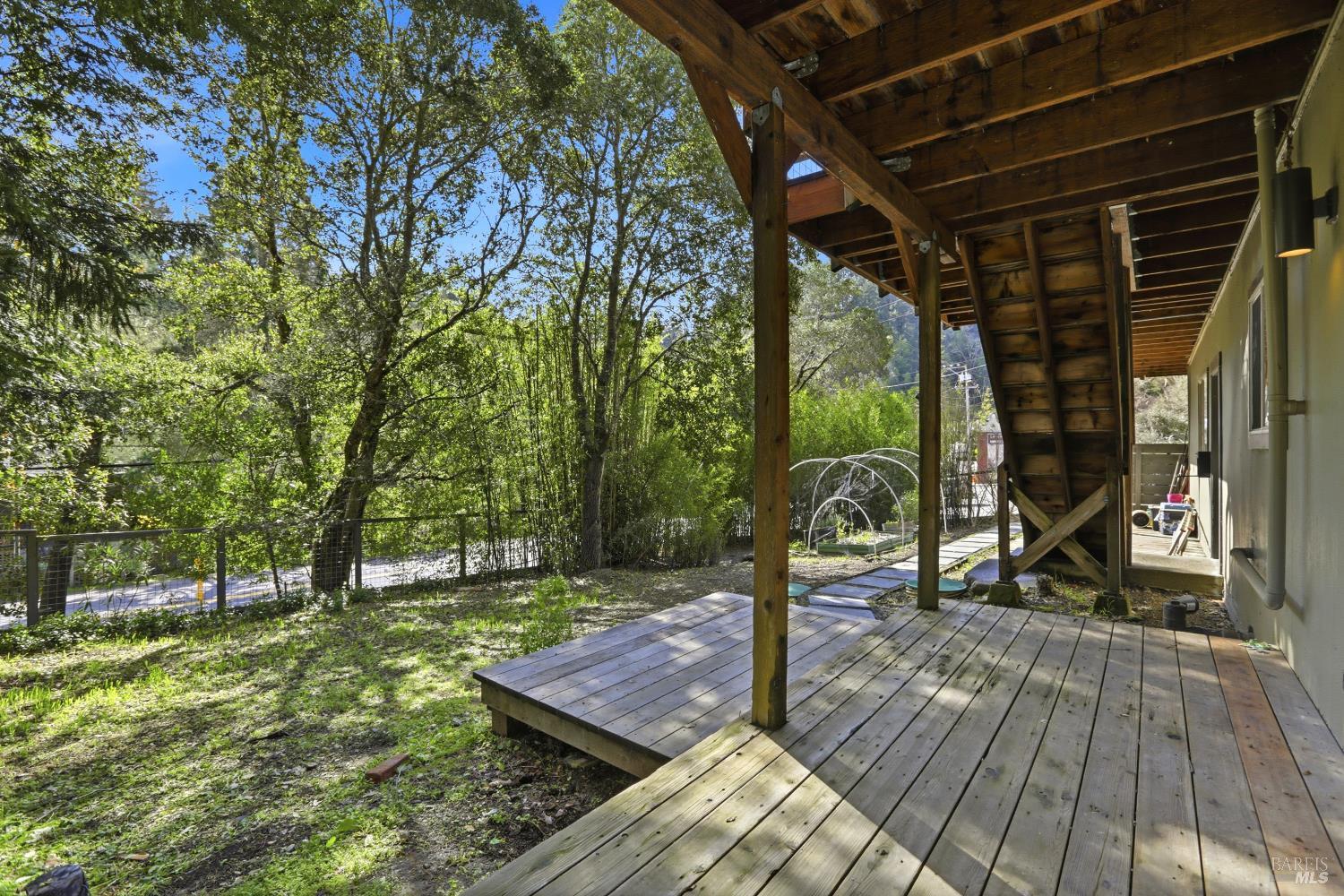10 Pedrini Way Lagunitas, CA 94938 - Photo 27 of 31 a view of a deck with wooden floor and outdoor space