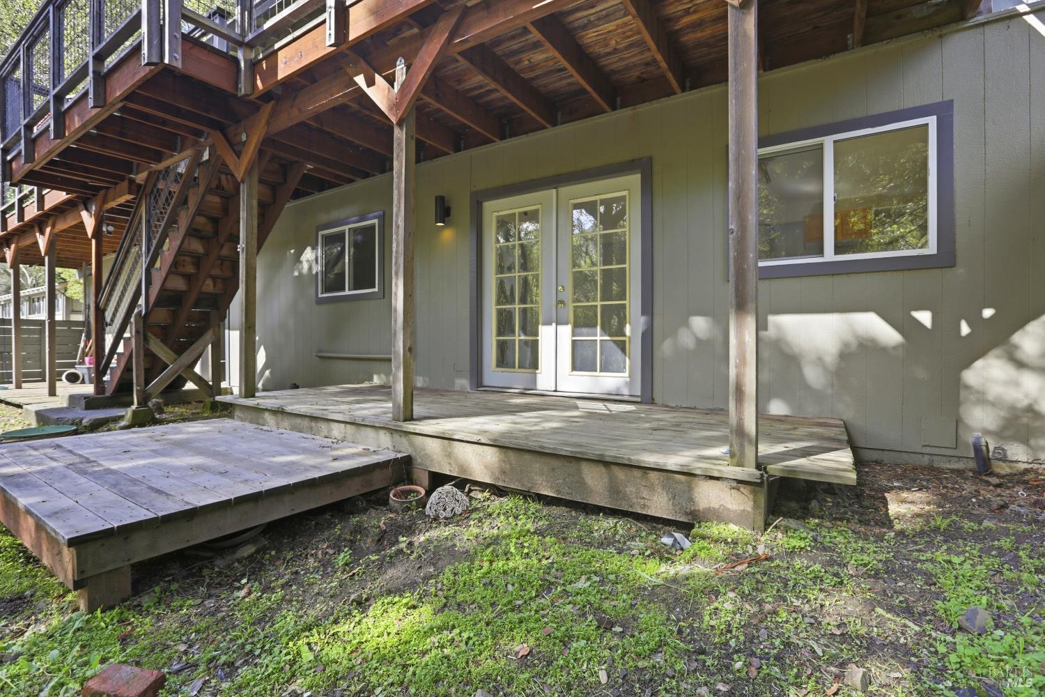10 Pedrini Way Lagunitas, CA 94938 - Photo 28 of 31 a backyard of a house with seating space