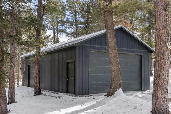 a backyard of a house