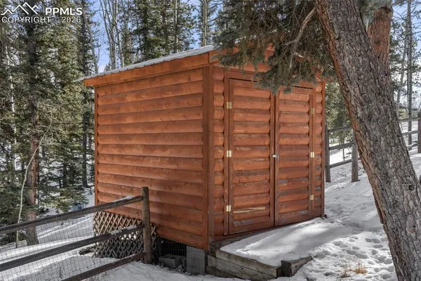 a backyard of a house