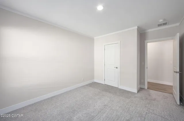 a view of an empty room