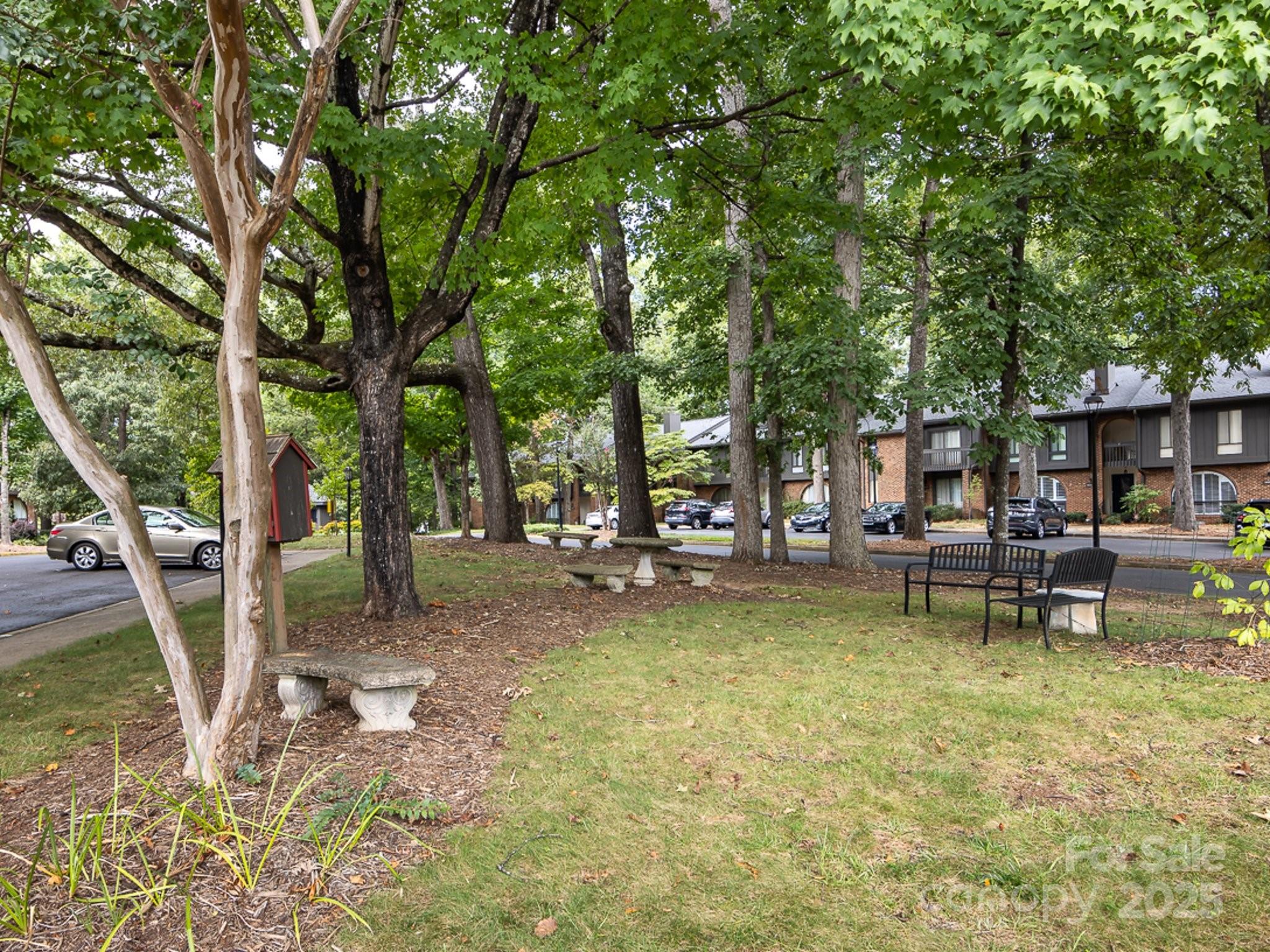 5809 Sharon Road, Unit G Charlotte, NC 28210 - Photo 24 of 25 a view of swimming pool with chairs and a large tree