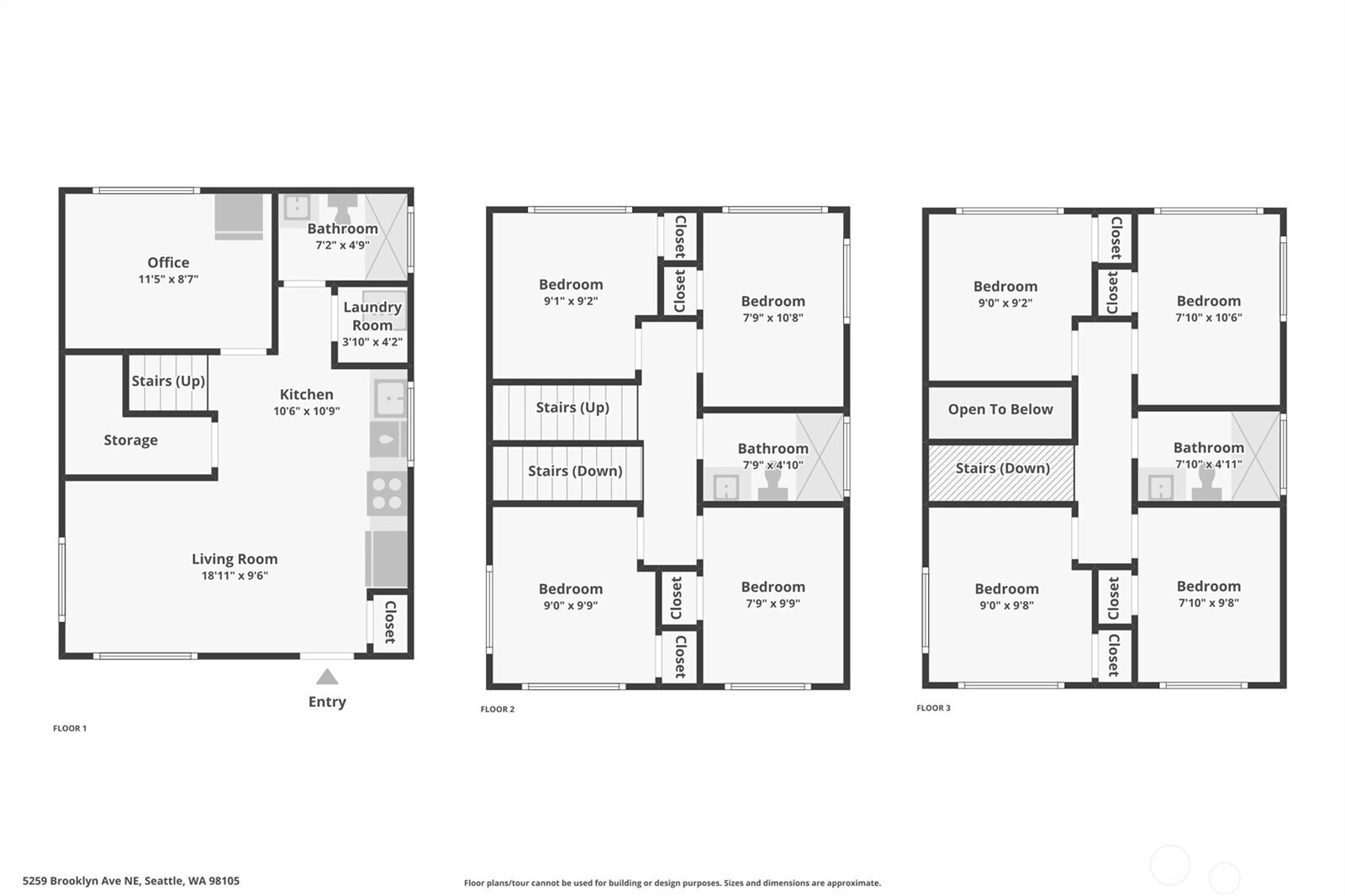 5259 Brooklyn Avenue Northeast Seattle, WA 98105 - Photo 32 of 40 a picture of a floor plan