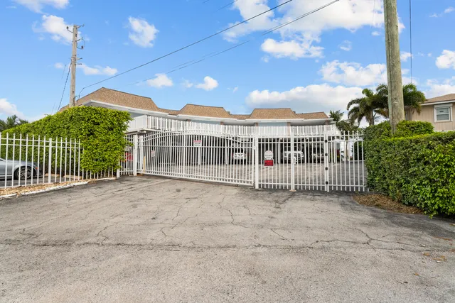 a view of lake from a city