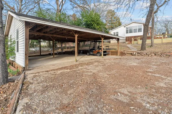 a view of a house with a patio