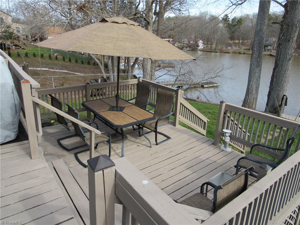 2136 Riverview Rd Extension Lexington, NC 27292 - Photo 5 of 28 The observation deck is where you will entertain your guests and dine. Add a TV and the only time you will go inside is to go to bed.