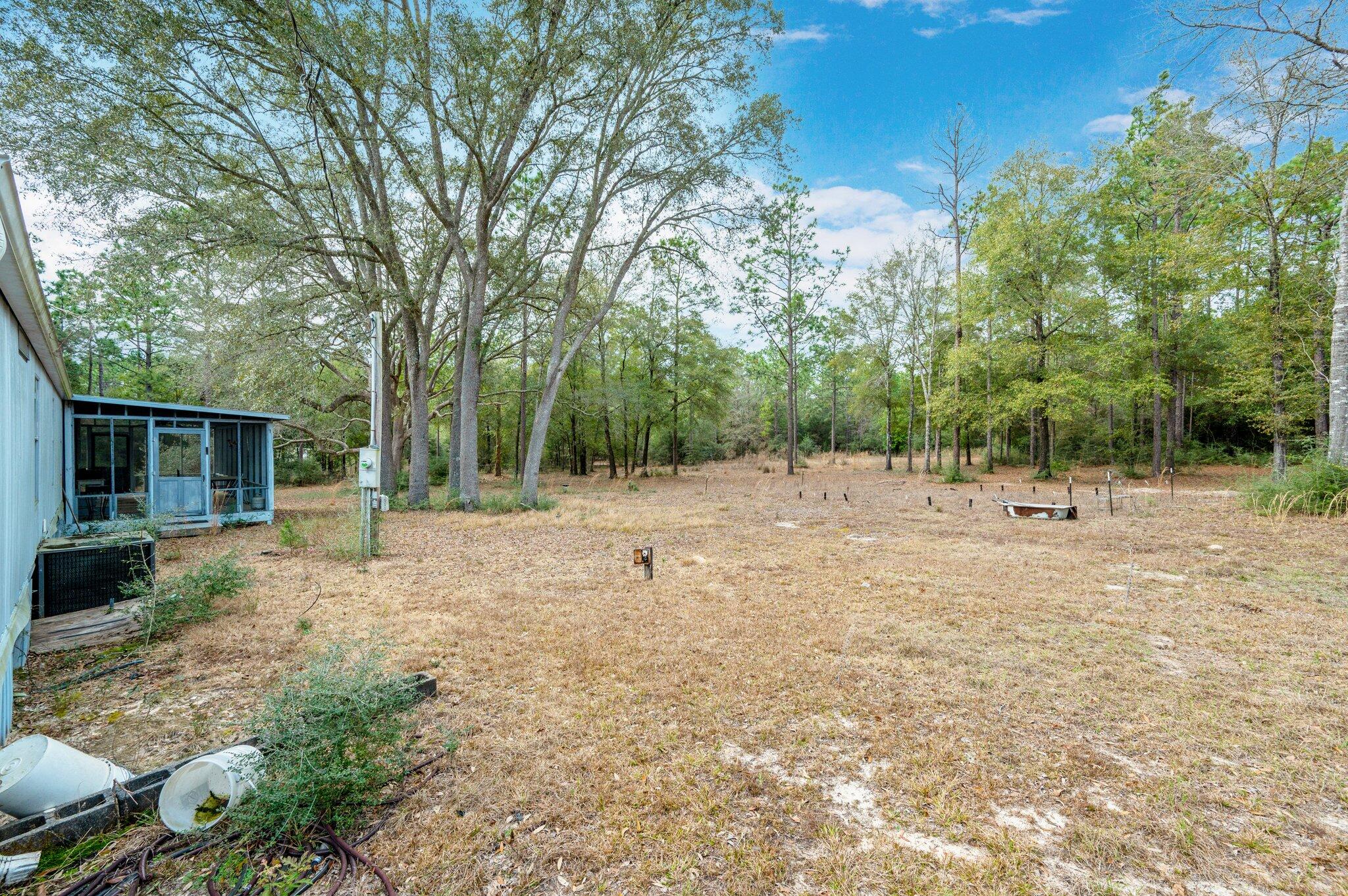4507 Rainbird Rise Road Crestview, FL 32539 - Photo 25 of 33 a backyard of a house with lots of green space